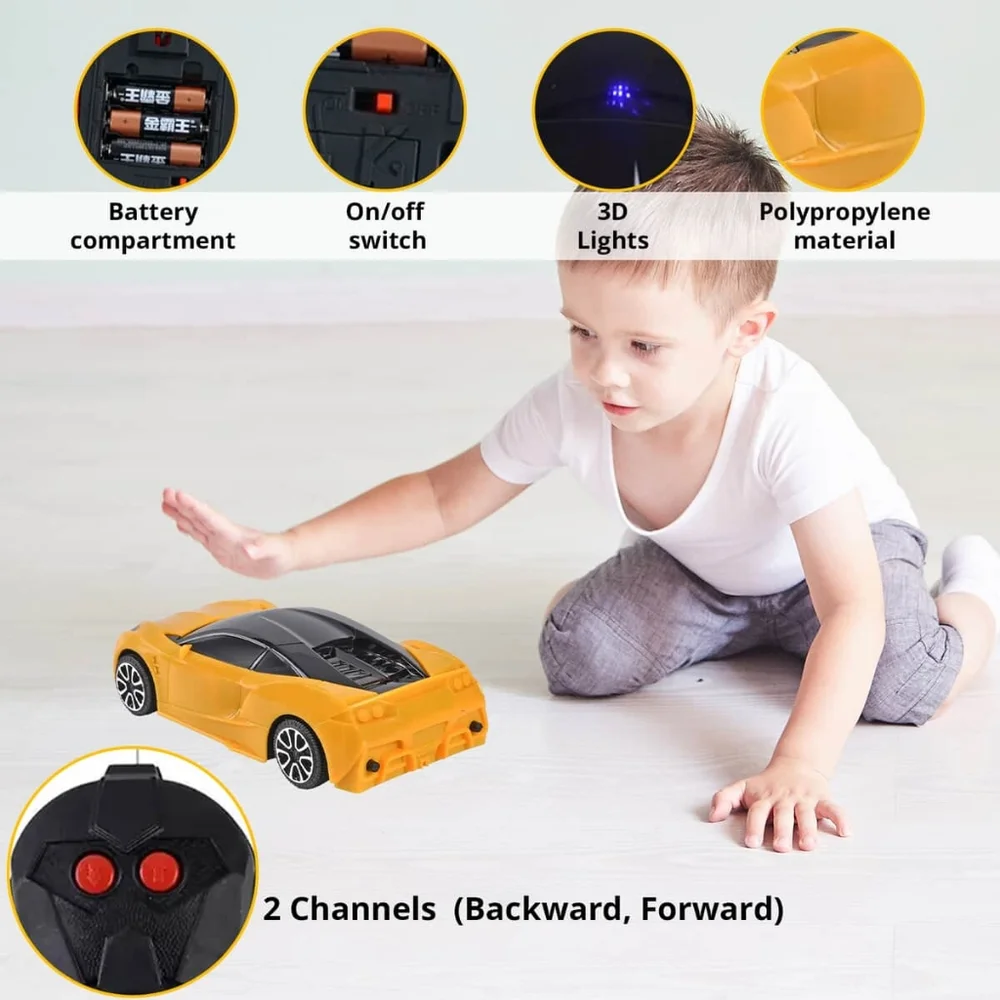 - Remote Control Simulation Model RC Yellowish Orange Car